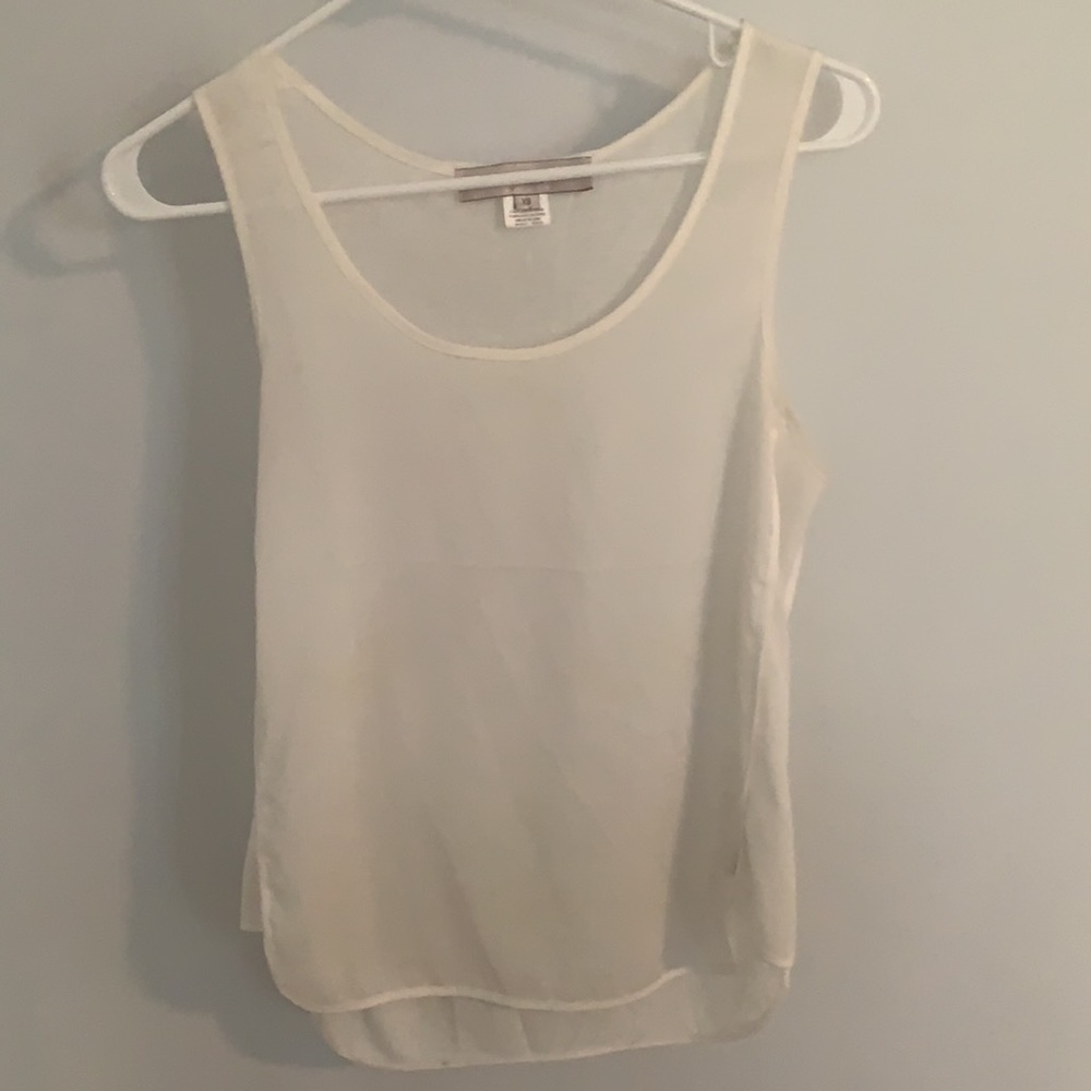 French connection extra small tank top blouse like in white - bit faded